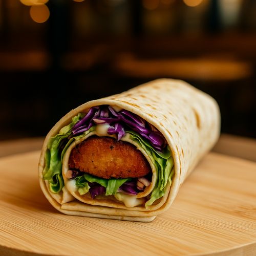 Aloo Tikki Wrap