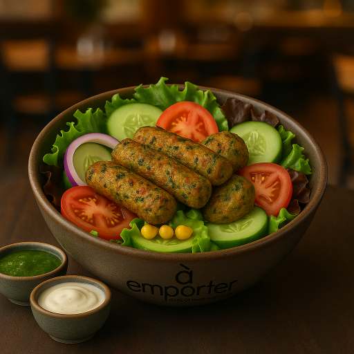 Veg Seekh Kebab Salad